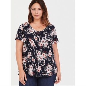 Torrid Floral V-Neck